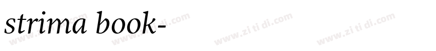 strima book字体转换